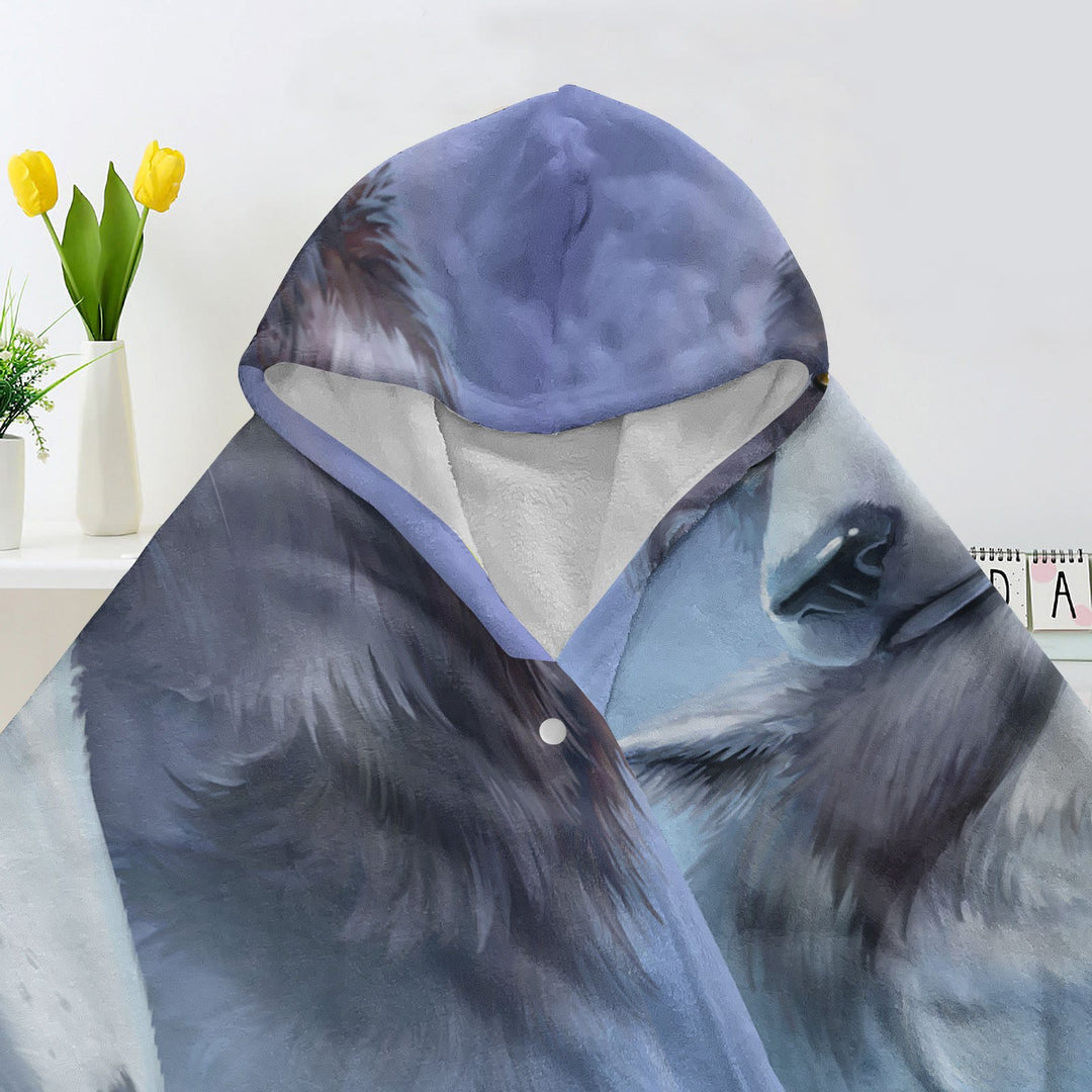 WorldNorse Celestial Blue Soft Haze Wolf Kapuzendecke - image 4