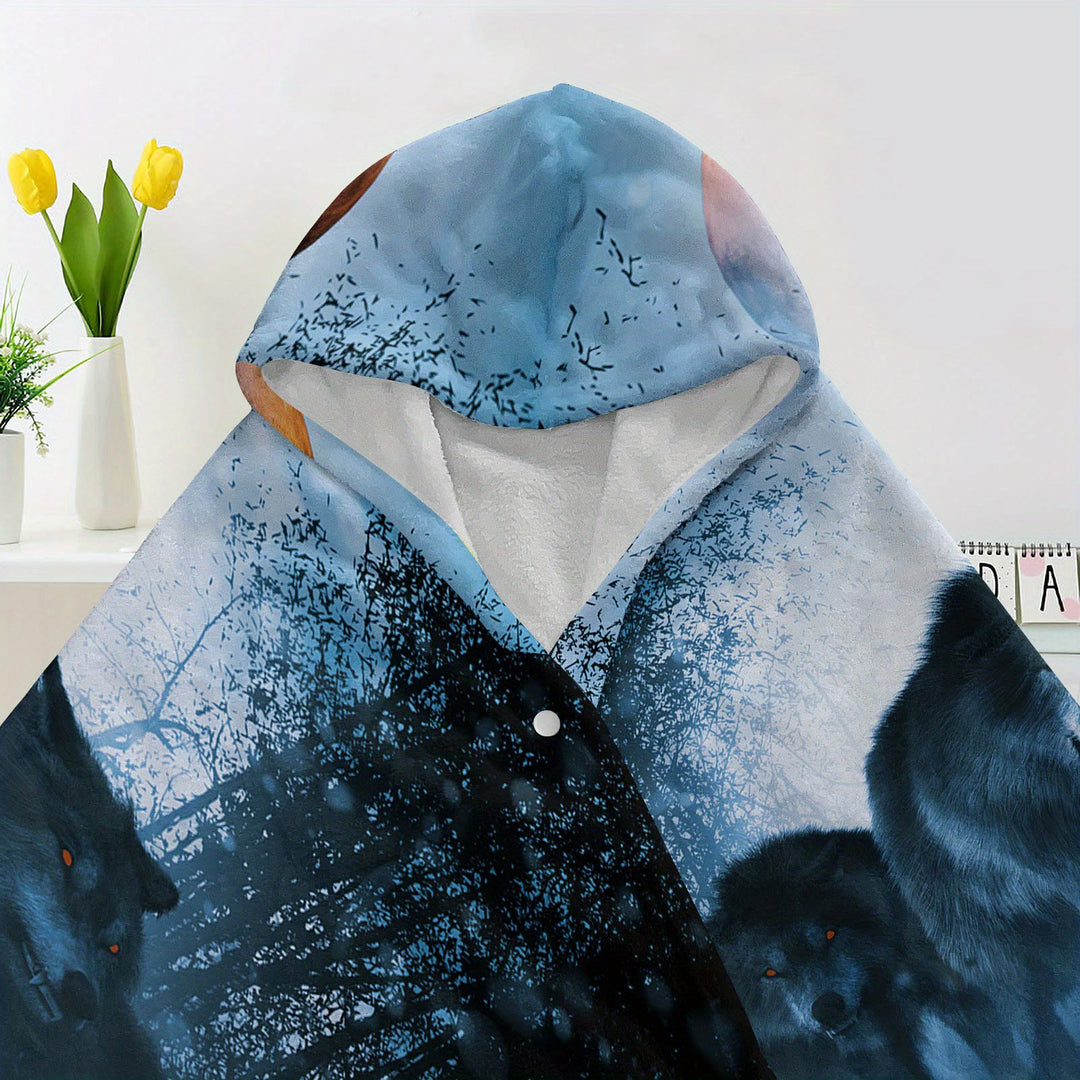 WorldNorse Schattenhain Wolf Kapuzendecke - image 3
