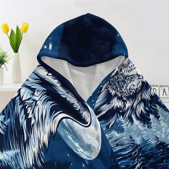 WorldNorse Sternenlicht Tundra Wolf Kapuzendecke - image 3