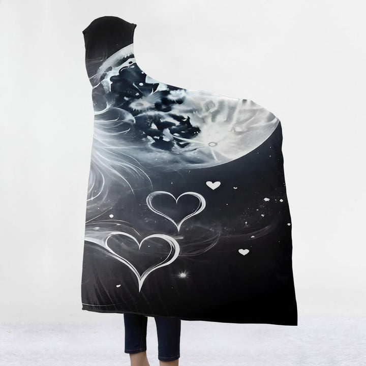 WorldNorse Lunar Heart Glow Wolf Kapuzendecke - image 2