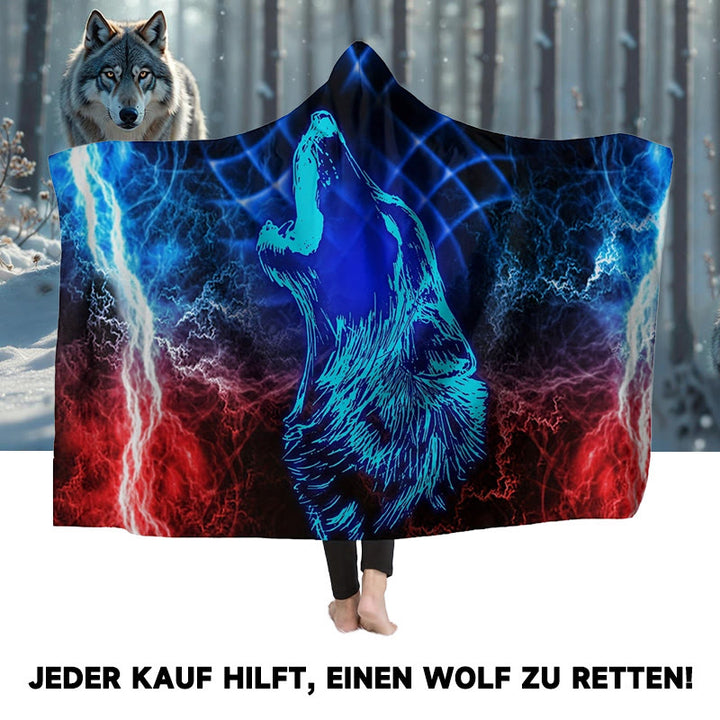 WorldNorse Sturm Heulender Wolf Kapuzendecke - image 0