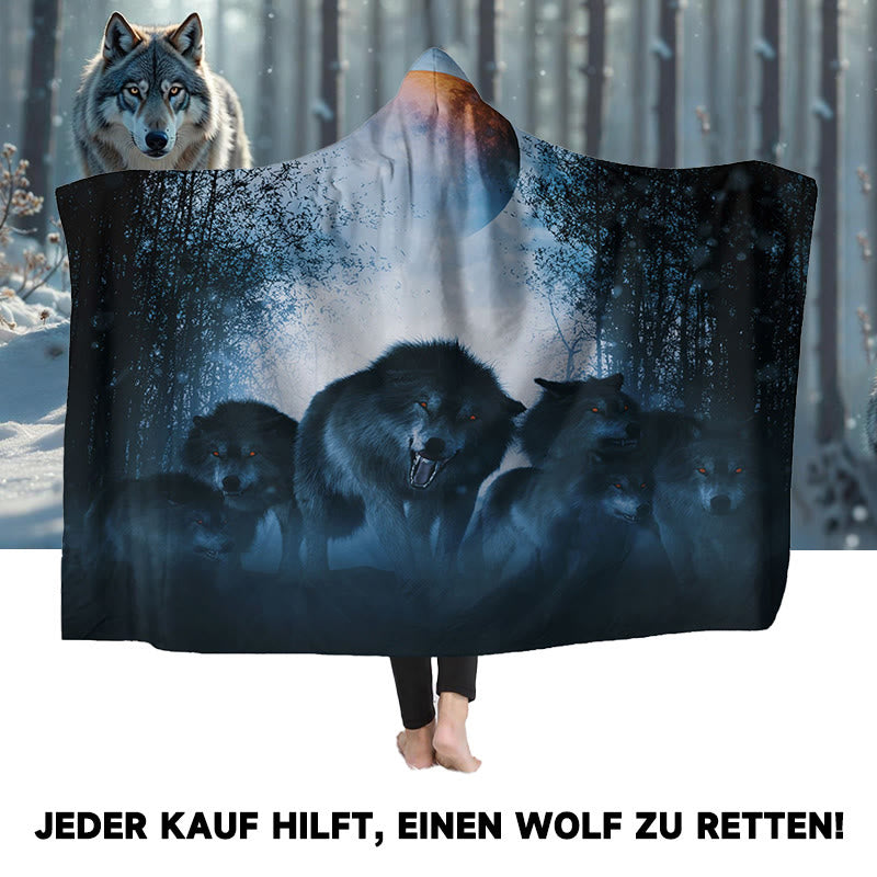 WorldNorse Schattenhain Wolf Kapuzendecke - image 0