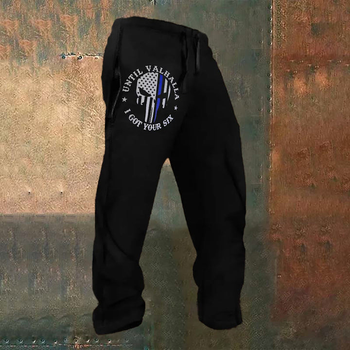 WorldNorse Jogginghose mit Totenkopfmuster - US/UK/AU52, EU62 (6XL) - image 0