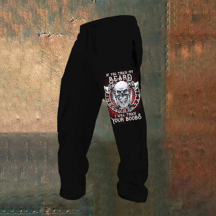 WorldNorse Wikinger Axt Rune Skull Sweatpants - US/UK/AU52, EU62 (6XL) - image 0