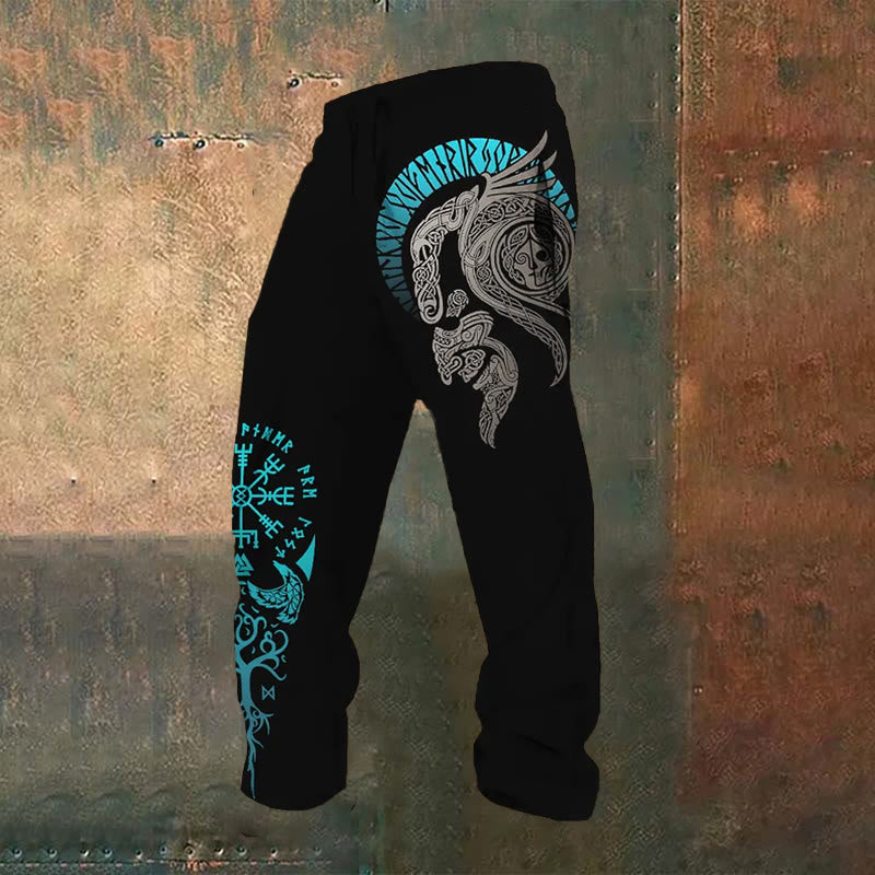 WorldNorse Türkis Rune Yggdrasil Jogginghose - US/UK/AU52, EU62 (6XL) - image 0