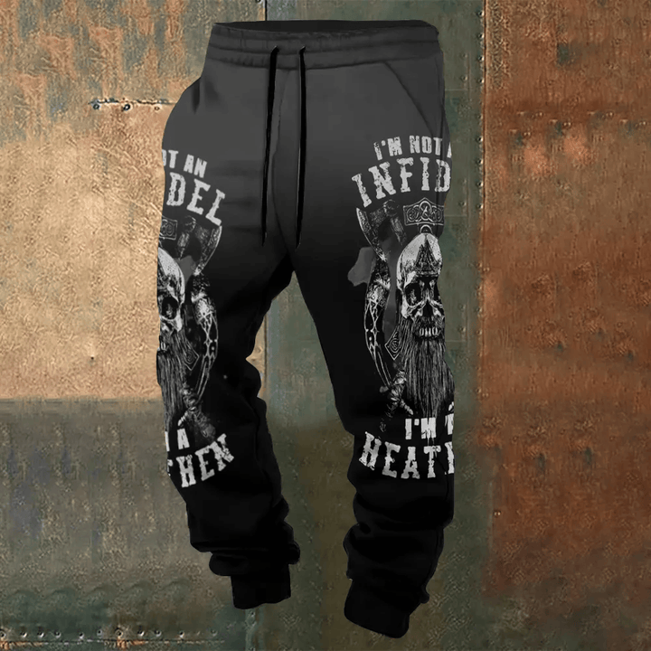 WorldNorse Wikinger Axt Skull Mjölnir Pattern Sweatpants - US/UK/AU52, EU62 (6XL) - image 0