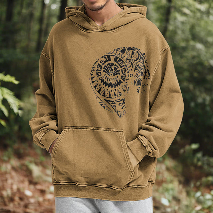 WorldNorse Kapuzenpullover mit aufwendigem Totenkopf-Muster - image 21