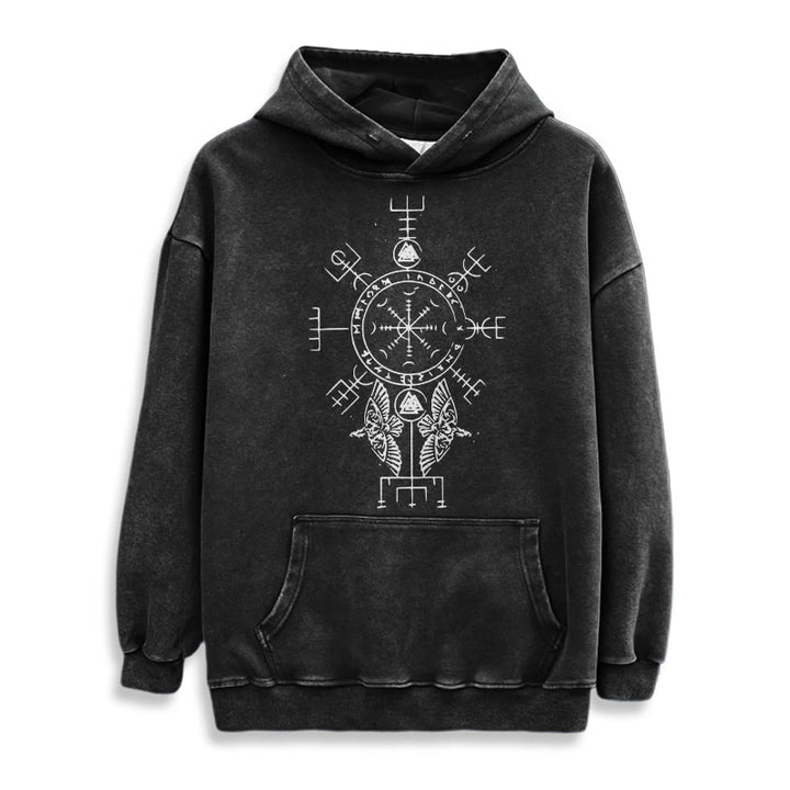 WorldNorse Rune der Helm der Ehrfurcht Raven -Hoodie - image 2