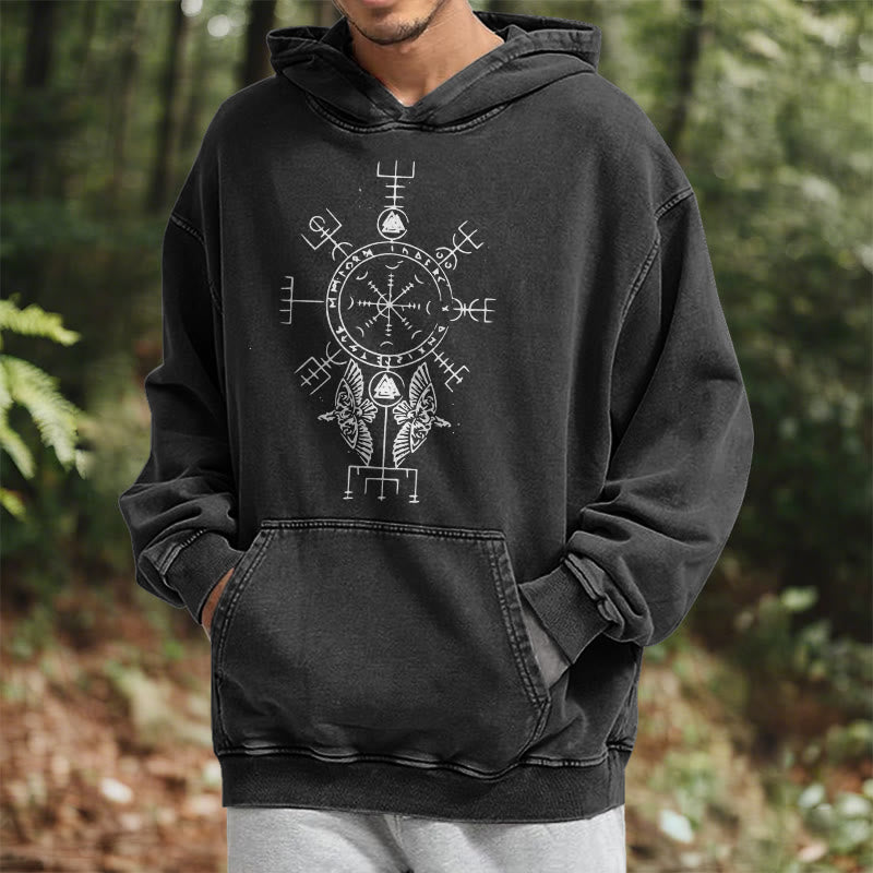WorldNorse Rune der Helm der Ehrfurcht Raven -Hoodie - image 6
