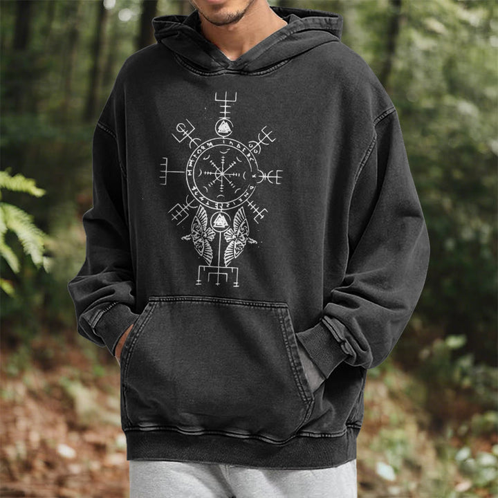 WorldNorse Rune der Helm der Ehrfurcht Raven -Hoodie - image 6