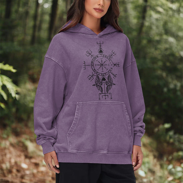 WorldNorse Rune der Helm der Ehrfurcht Raven -Hoodie - image 26