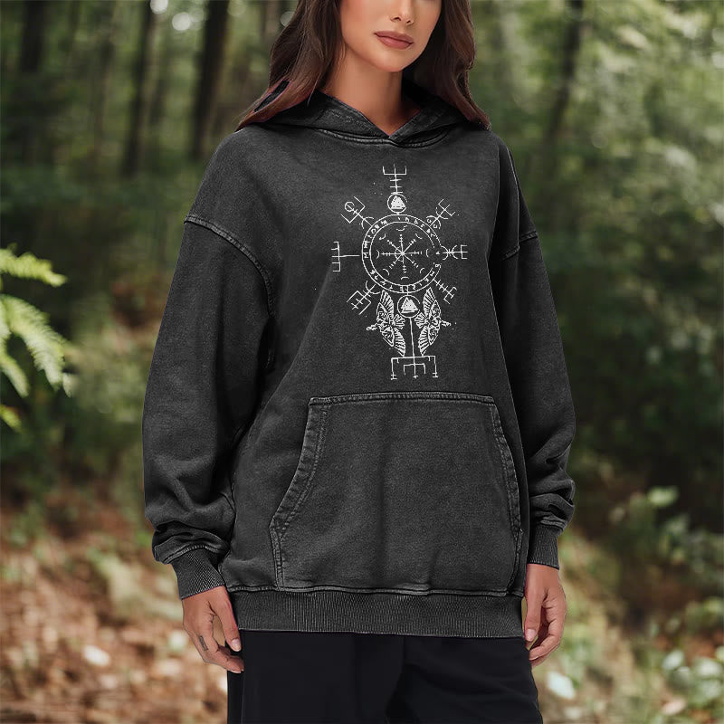 WorldNorse Rune der Helm der Ehrfurcht Raven -Hoodie - image 10