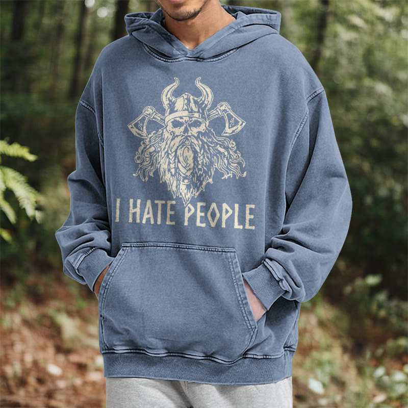 WorldNorse Hoodie mit Wikingerschädel und Axtmotiv - image 17