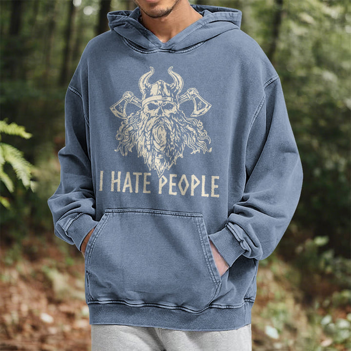 WorldNorse Hoodie mit Wikingerschädel und Axtmotiv - image 17