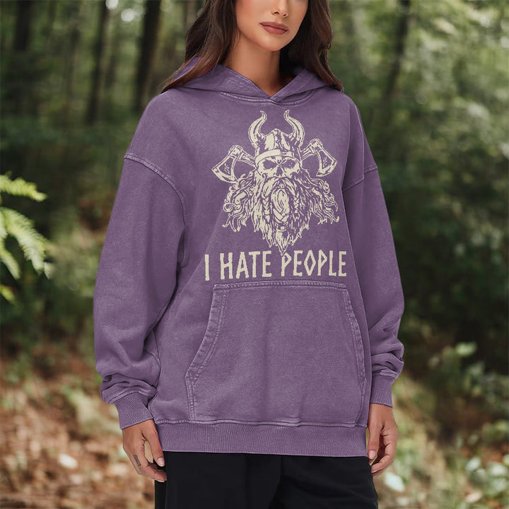 WorldNorse Hoodie mit Wikingerschädel und Axtmotiv - image 26