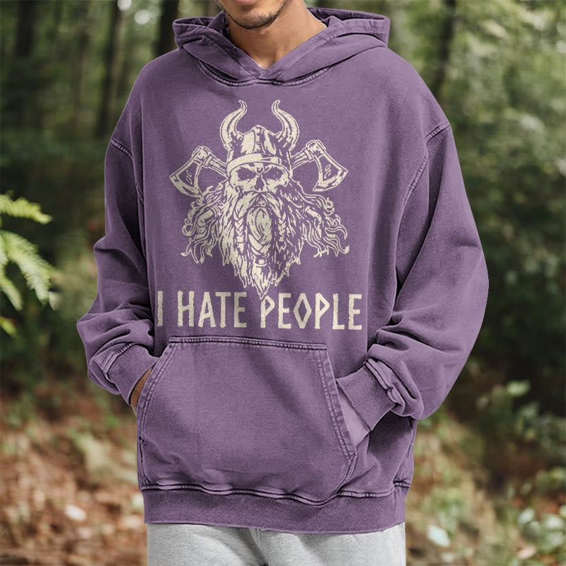 WorldNorse Hoodie mit Wikingerschädel und Axtmotiv - image 25