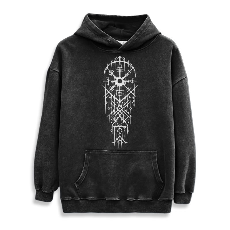 WorldNorse Gothic Kapuzenpullover mit aufwendigem Rune - image 2