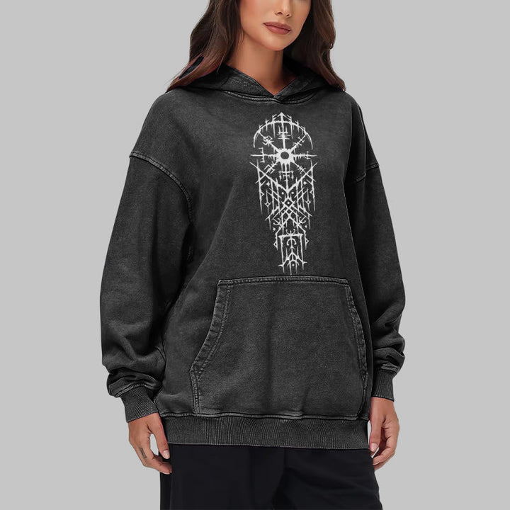 WorldNorse Gothic Kapuzenpullover mit aufwendigem Rune - image 8
