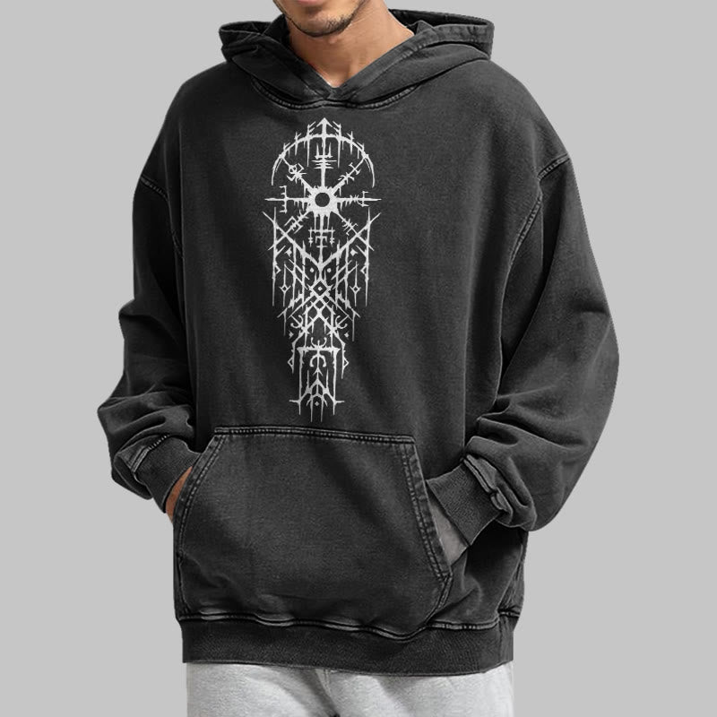 WorldNorse Gothic Kapuzenpullover mit aufwendigem Rune - image 4
