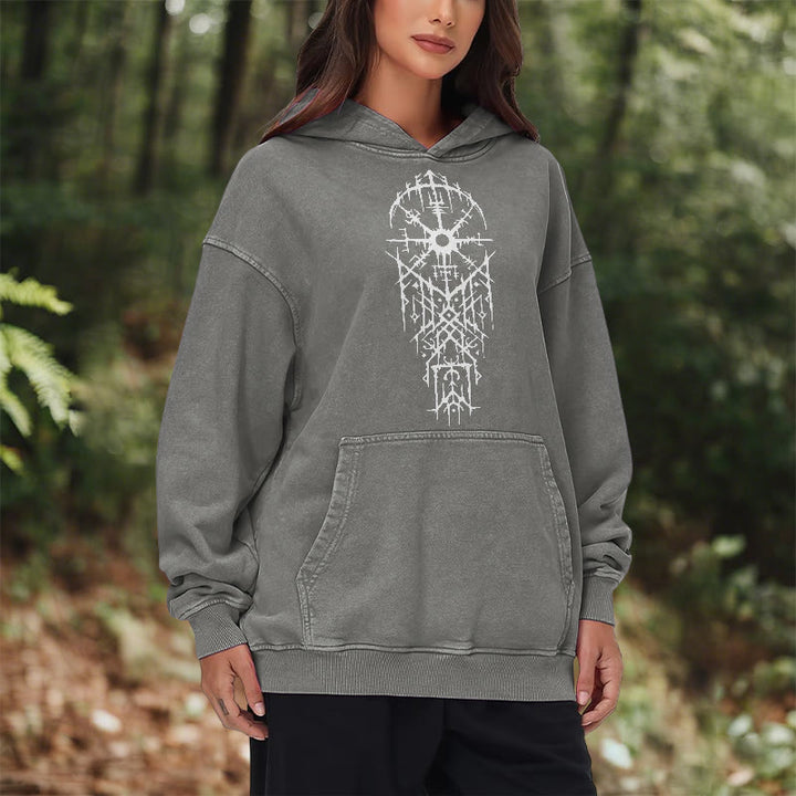 WorldNorse Gothic Kapuzenpullover mit aufwendigem Rune - image 14