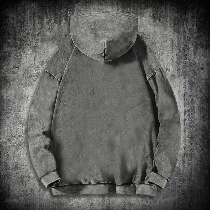 WorldNorse Valknut Flame Emblem Washed Hoodie - image 13