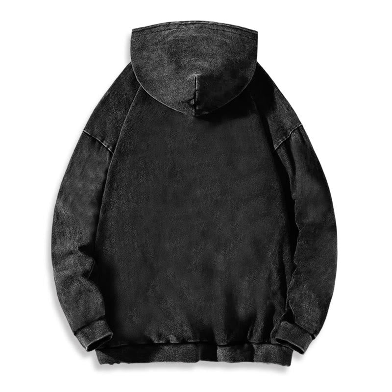 WorldNorse Bronze Rune Vegvisir Raven Washed Hoodie - image 3