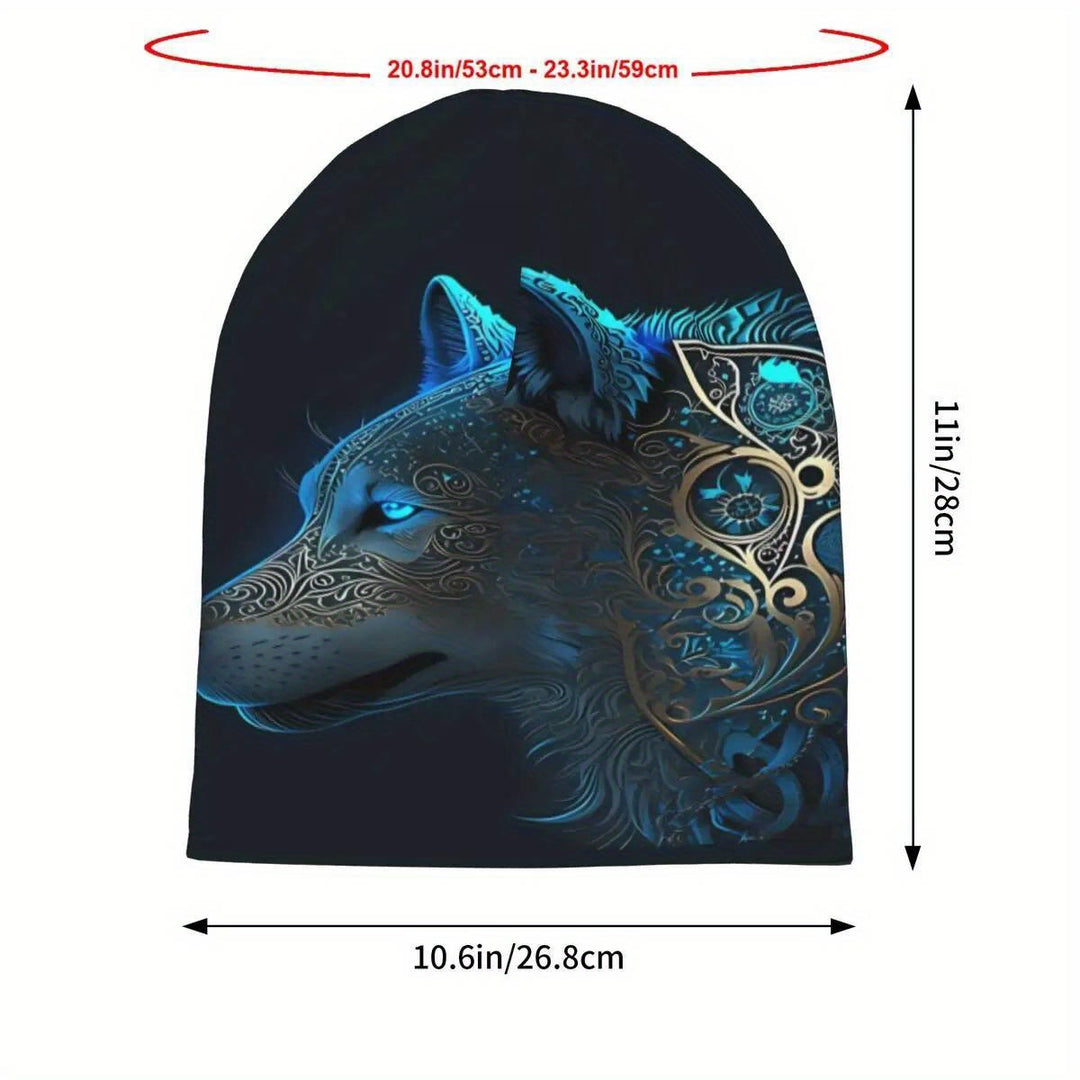 WorldNorse Vergoldete Ornamentwolf Wolf mit azurblauem Glanz - image 6