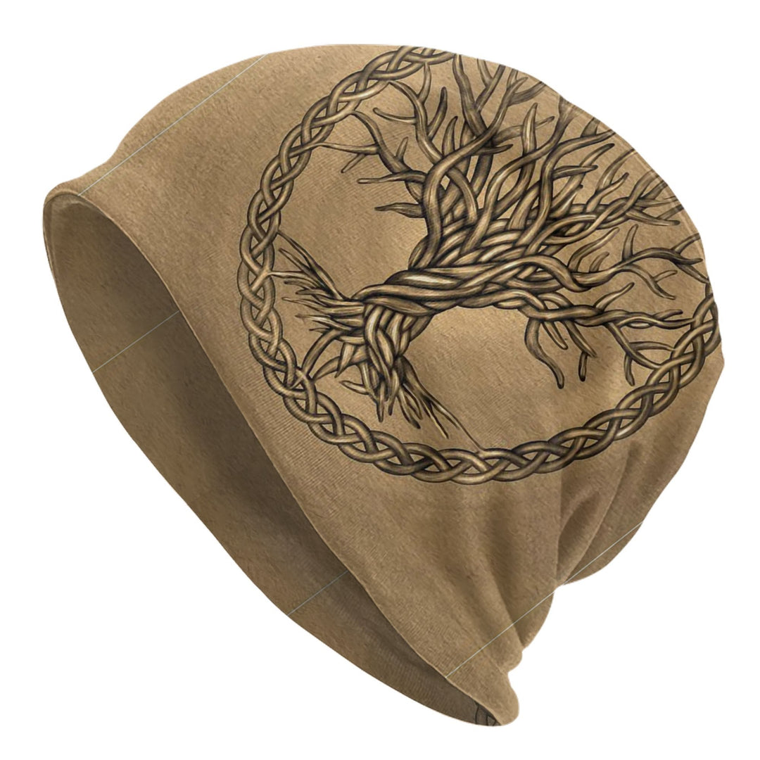WorldNorse Erdtöne Keltischer Knoten Yggdrasil Mütze - Yggdrasil - image 0