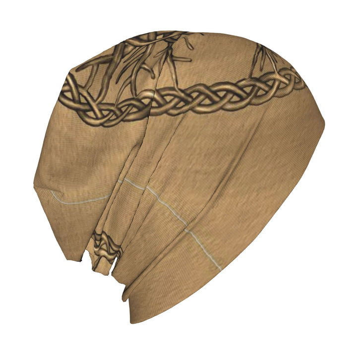 WorldNorse Erdtöne Keltischer Knoten Yggdrasil Mütze - image 3