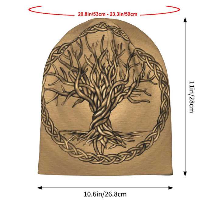 WorldNorse Erdtöne Keltischer Knoten Yggdrasil Mütze - image 5