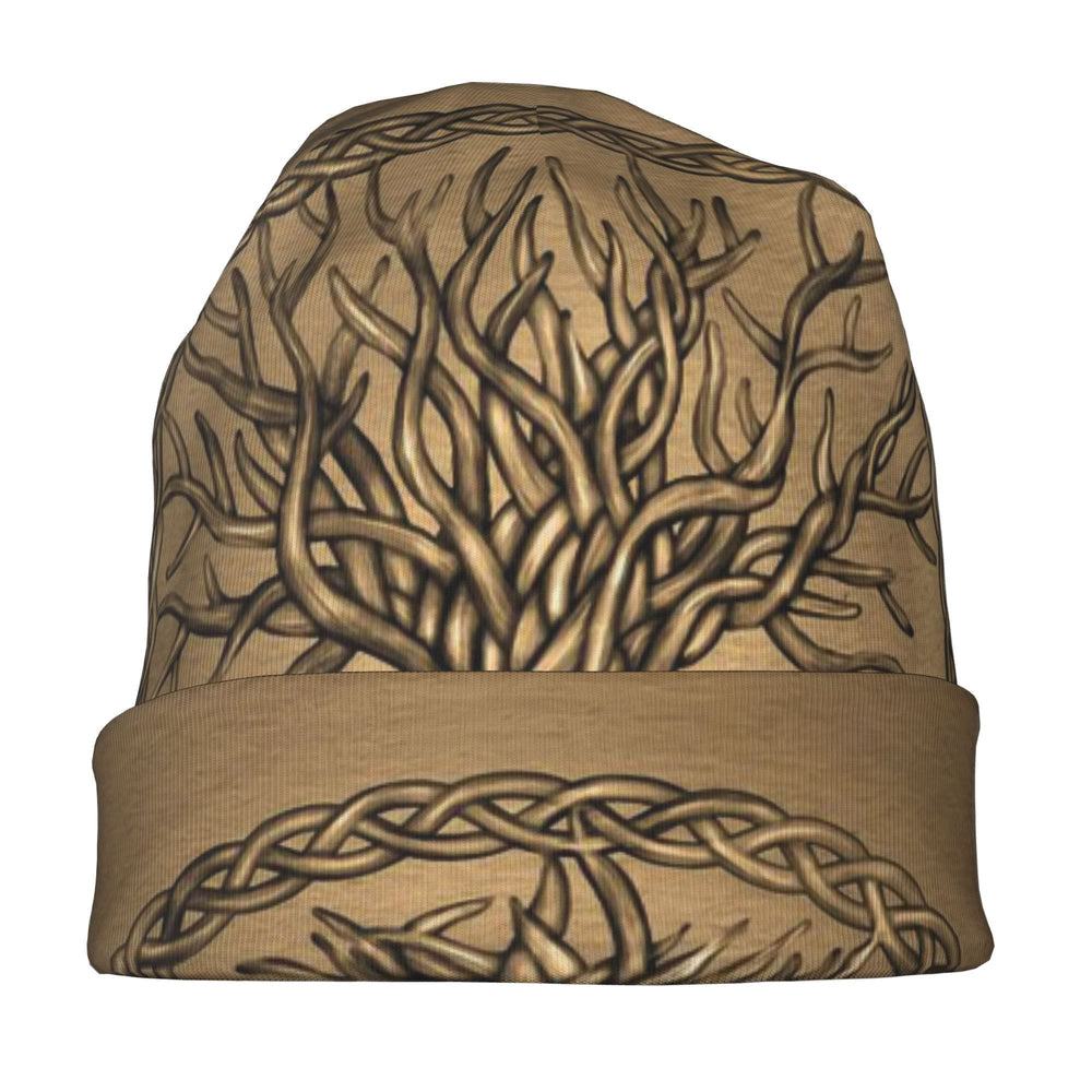 WorldNorse Erdtöne Keltischer Knoten Yggdrasil Mütze - image 1