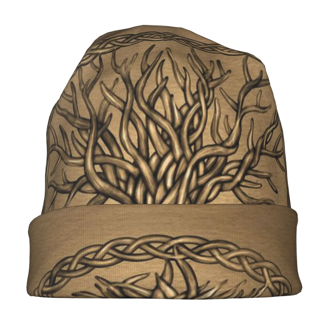 WorldNorse Erdtöne Keltischer Knoten Yggdrasil Mütze - image 1