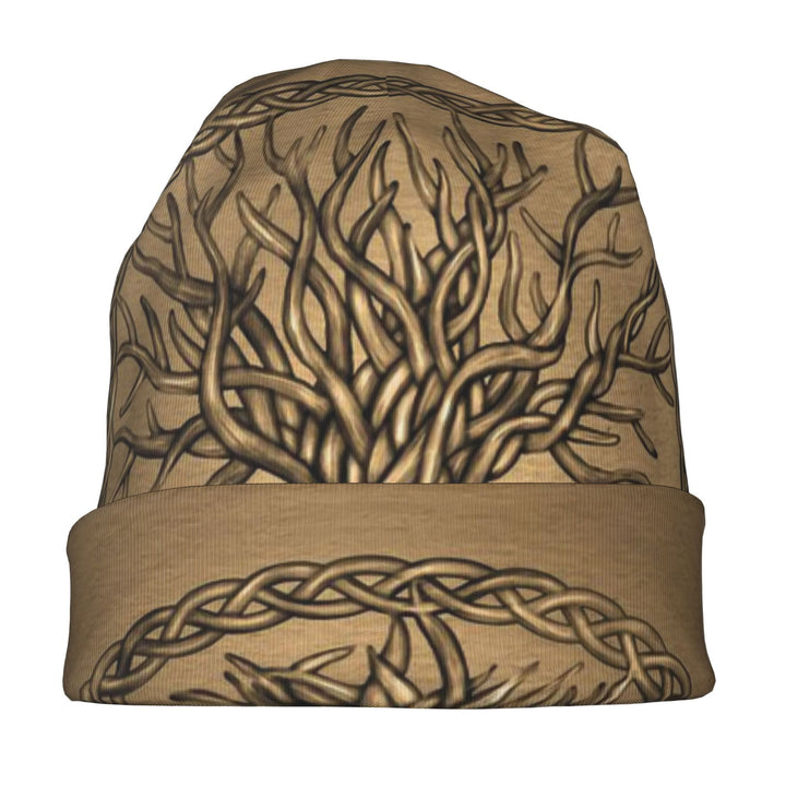 WorldNorse Erdtöne Keltischer Knoten Yggdrasil Mütze - image 1