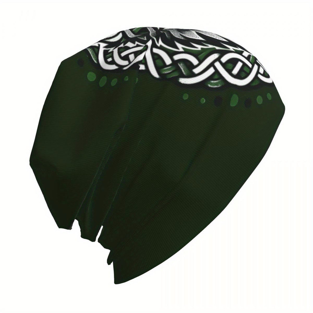 WorldNorse Emerald Keltischer Knoten Wolf Beanie - image 7