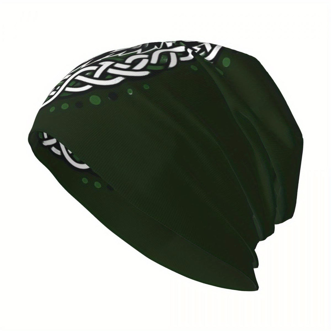 WorldNorse Emerald Keltischer Knoten Wolf Beanie - image 8