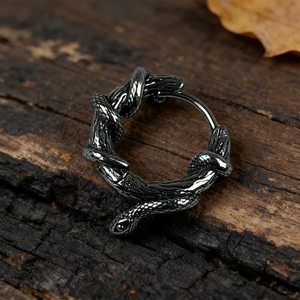 WorldNorse Ohrringe mit gedrehter Schlange - image 2