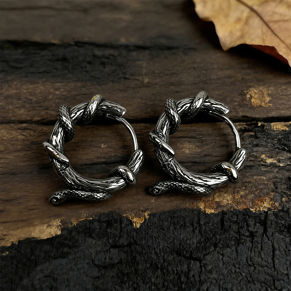 WorldNorse Ohrringe mit gedrehter Schlange - image 3