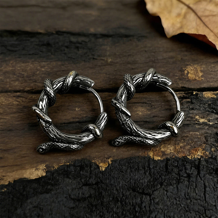WorldNorse Ohrringe mit gedrehter Schlange - image 3