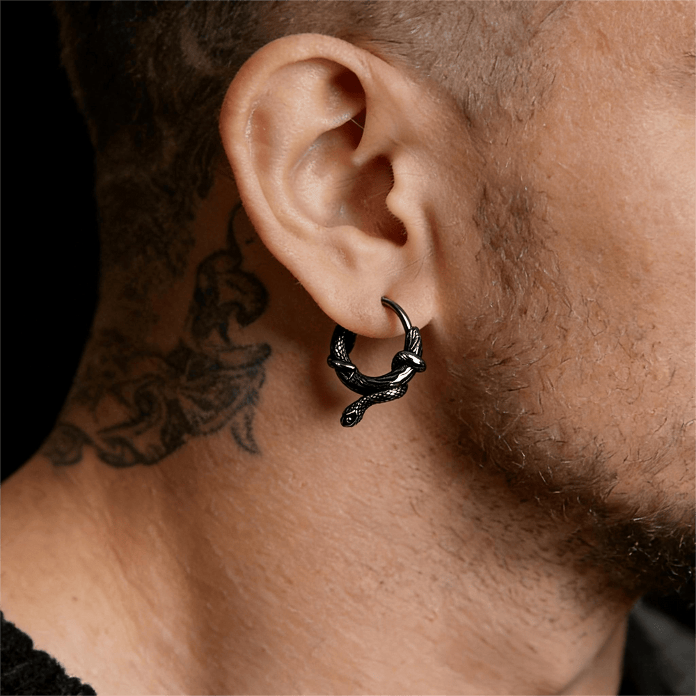 WorldNorse Ohrringe mit gedrehter Schlange - image 1