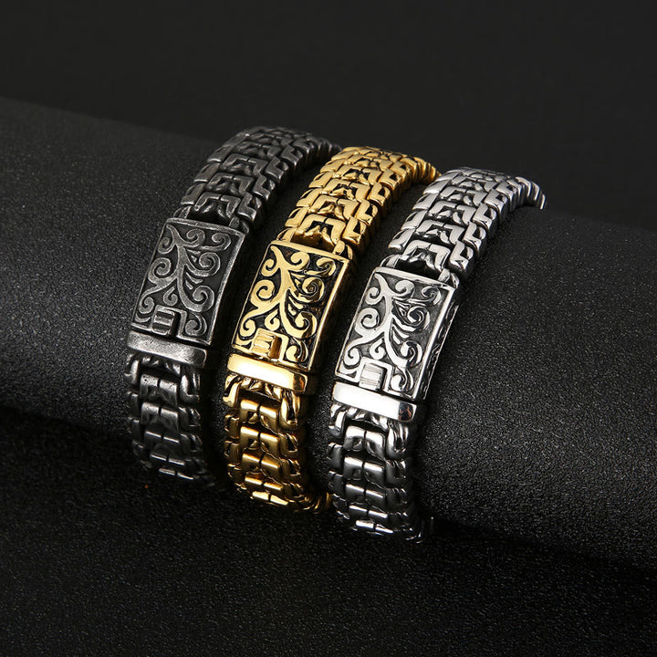 WorldNorse Armband aus Stahl mit Rune - image 7