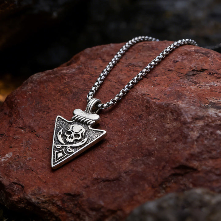 WorldNorse Totenkopf-Dolchspitze, strukturierte Halskette - image 2