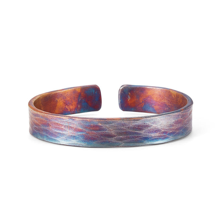 WorldNorse Handgefertigtes Armband aus 999er Silber mit schillernder Blattstruktur - image 2