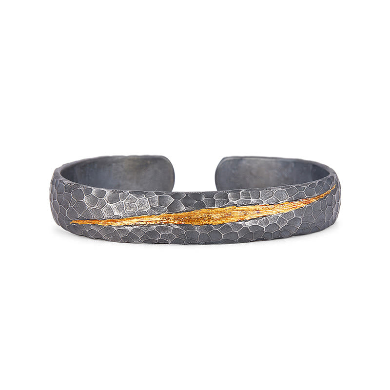 WorldNorse Handgefertigtes Armband aus 999er Gold mit Wabenmuster - image 2