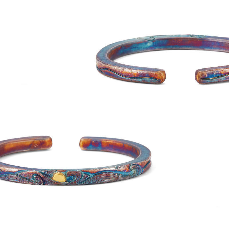 WorldNorse Handgefertigtes Armband aus 999er Silber mit prismatischem Wirbelmuster - image 4