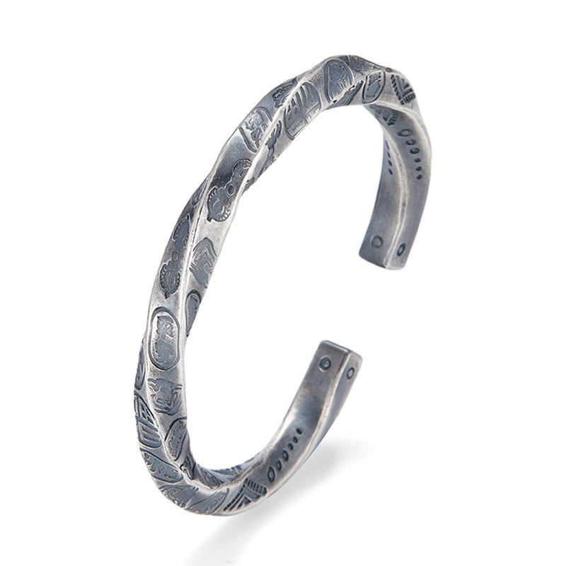 WorldNorse Handgefertigtes Armband aus 999er Silber mit gravierter Münze - image 4