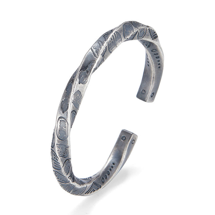 WorldNorse Handgefertigtes Armband aus 999er Silber mit gravierter Münze - image 4