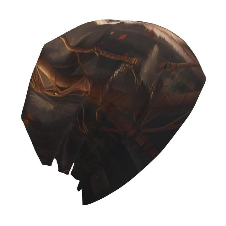 WorldNorse Earthy Wolf Woodweave Beanie - image 3