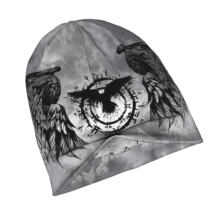 WorldNorse Graustufen- Raven -Siegel Nebelschleier Mütze - image 2