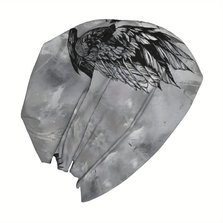 WorldNorse Graustufen- Raven -Siegel Nebelschleier Mütze - image 3