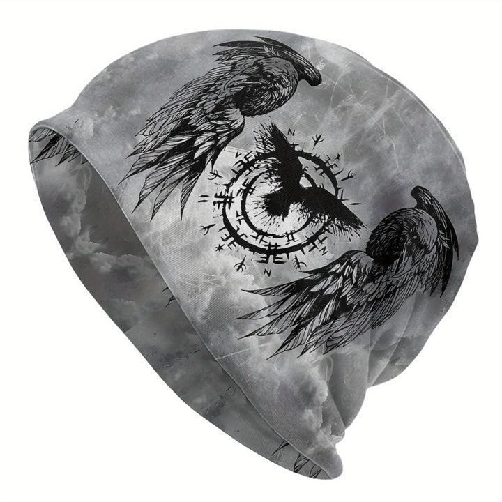 WorldNorse Graustufen- Raven -Siegel Nebelschleier Mütze - Raven - image 0